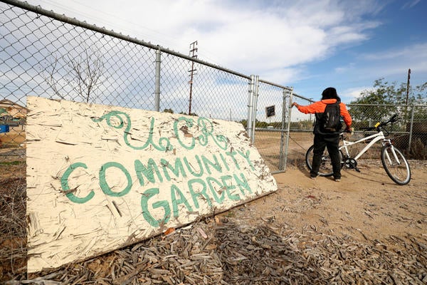 Community Garden sign